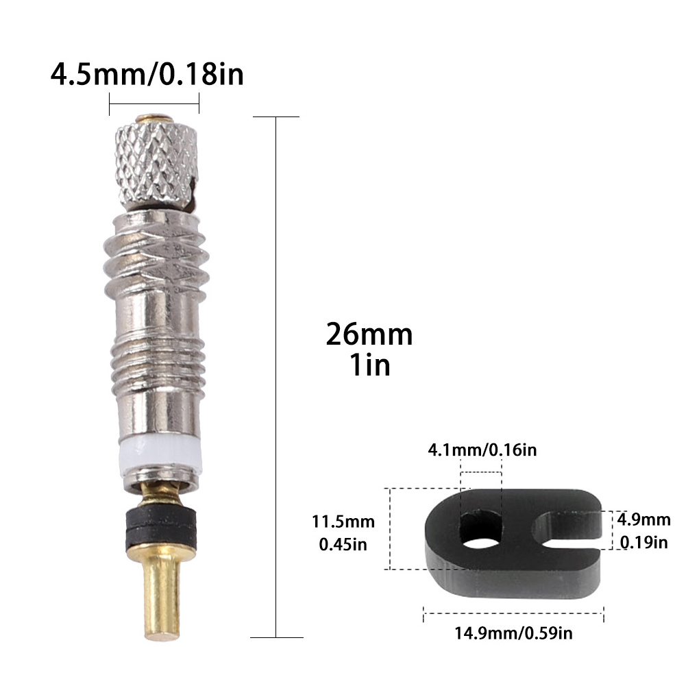 Top Quality Presta Valve Core 2/6/12PCS Brass CNC FV MTB Road Bike Tubes Service Parts Tool Optional