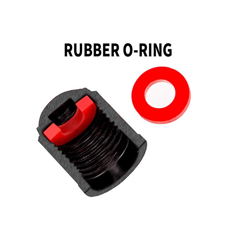 Tire Valve Caps Black with O Rubber Ring Universal Stem Covers for Cars Bike and Bicycle Trucks Motorcycles