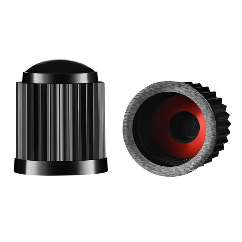 Tire Valve Caps Black with O Rubber Ring Universal Stem Covers for Cars Bike and Bicycle Trucks Motorcycles