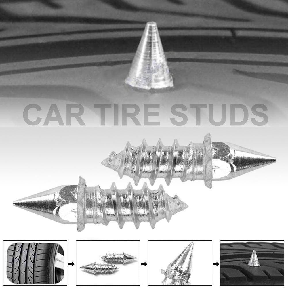 Winter Alloy Tire Studs Screws Universal Anti-Slip Snow Nails for Car Motorcycle Bike Off-road Tyre Cleats Auto Snow Spikes