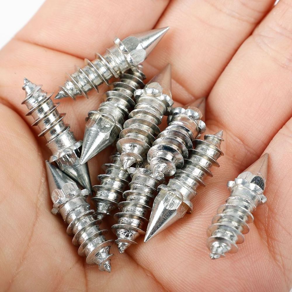 Winter Alloy Tire Studs Screws Universal Anti-Slip Snow Nails for Car Motorcycle Bike Off-road Tyre Cleats Auto Snow Spikes