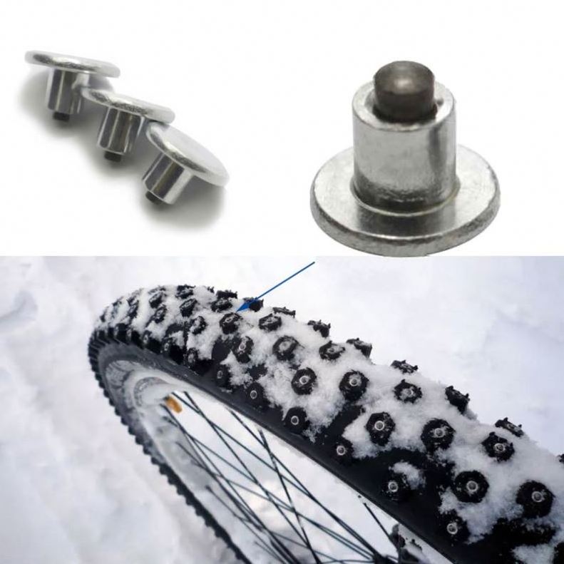 Universal Tire Studs Winter Anti-Slip Stud for Auto Motorcycle Bike Shoe Soles Snow Spikes Tyre Nails Safety Riding Accessories