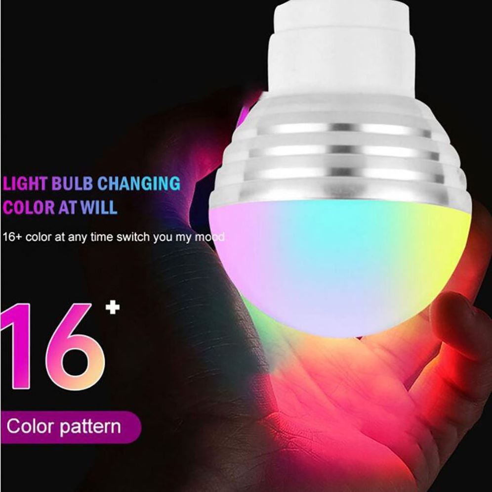 Dimmable E27 LED Bulbs 5W-30W RGB + 16 Color LED Lamp AC 85-265V Changeable RGB Bulb Lights With Remote Control Memory Function