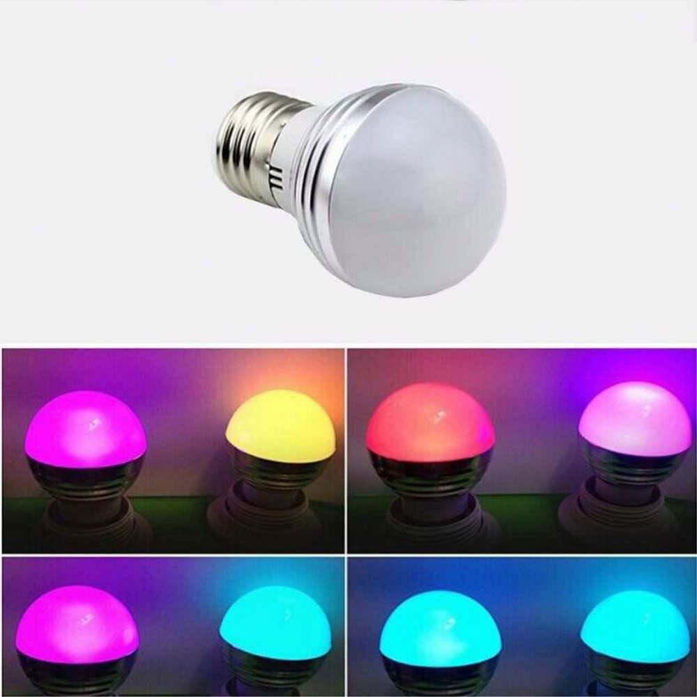 Dimmable E27 LED Bulbs 5W-30W RGB + 16 Color LED Lamp AC 85-265V Changeable RGB Bulb Lights With Remote Control Memory Function