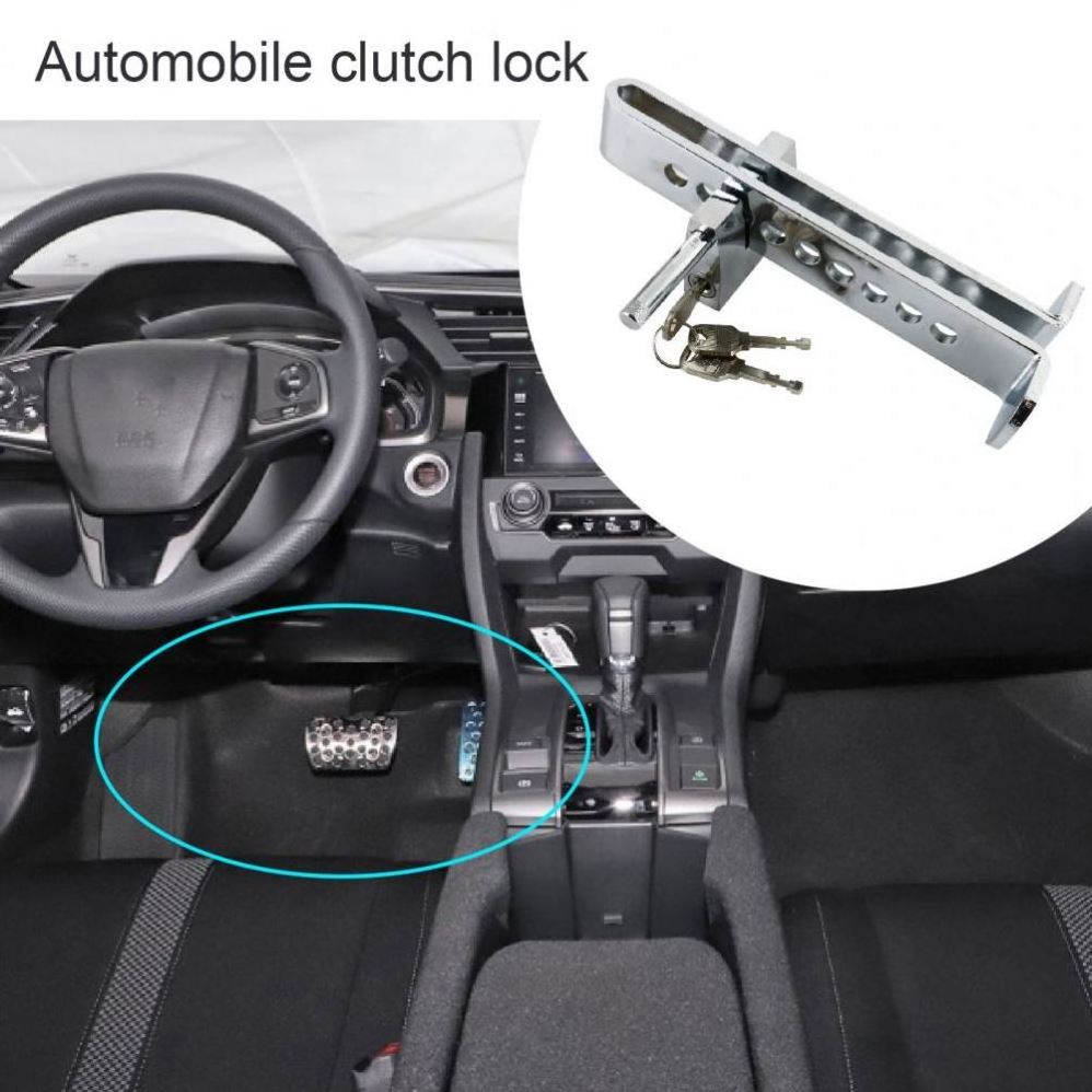 Steering Wheel Lock Durable Strudy Stainless Steel Anti-Theft Clutch Lock for Car