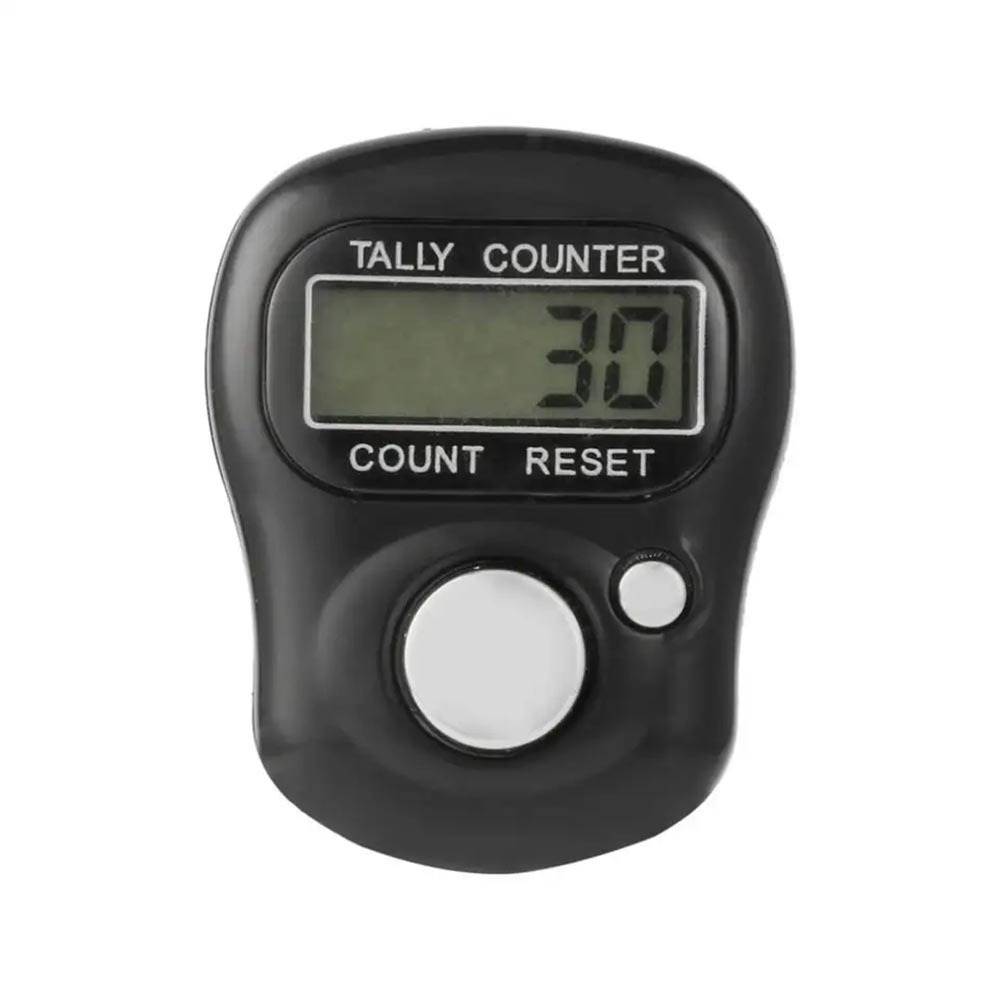 5 Digit LCD Electronic Digital Finger Ring Tally Counter Hand Held Knitting Row Counter Clicker Mini Point Marker Counter