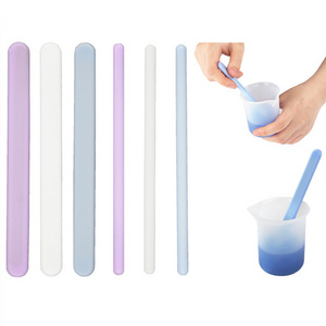 Silicone Stir Stick Stirring Rods for Mixing Resin Epoxy Liquid Paint Reusable Resin Tools Making DIY Crafts Facial Makeup