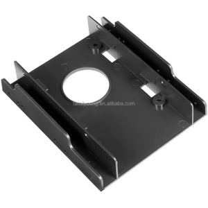 Plastic Double Layer 2.5 to 3.5 Inch Hard Disk Driver Bracket Holder Mounting SSD HDD Bay with Screws Solid State Disk Holder