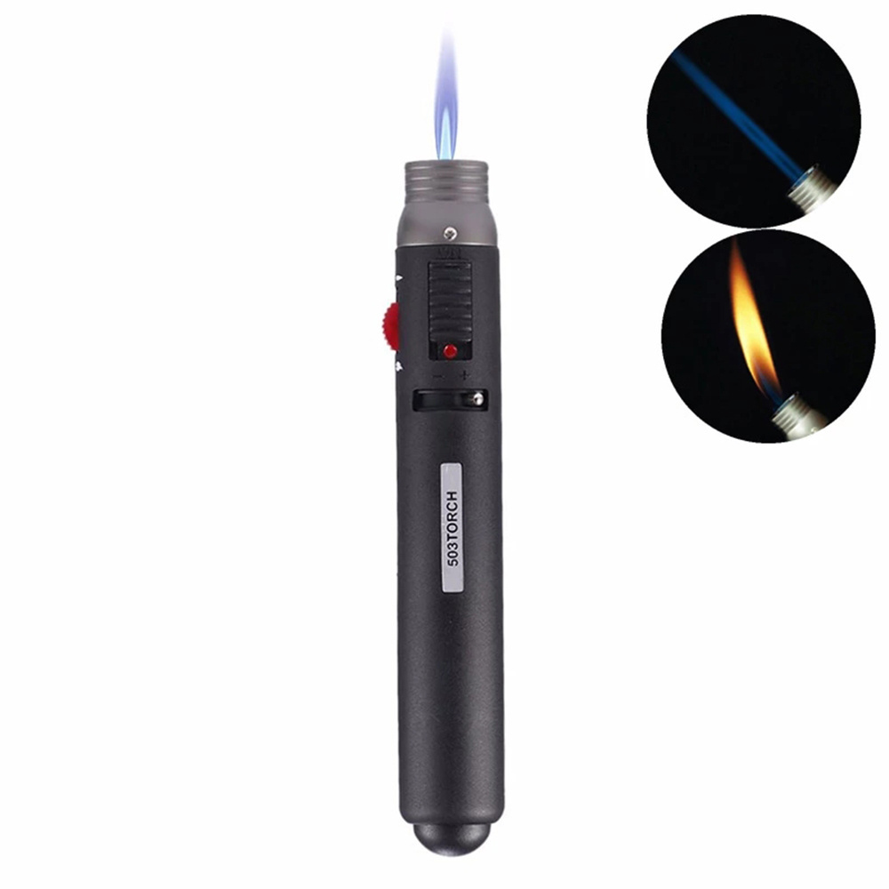 BBQ Mini Jet Pencil Flame 503 Torch Butane Gas Fuel Welding Soldering Lighter Jet Flame Portable Pen Butane not Include