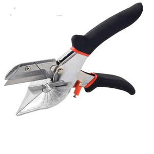 Multi-Angle Bevel Scissors Angle Shear 45-135 Degree Mitre Siding Wire Duct Cutter With 10 Replacement Blades And Spanner