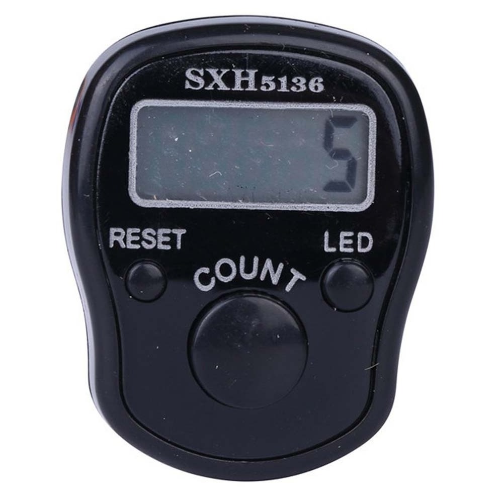 Plastic Stitch Marker Finger Ring Counter LED Night Light Electronic Tally Counter Plastic Electronic Counting Tool