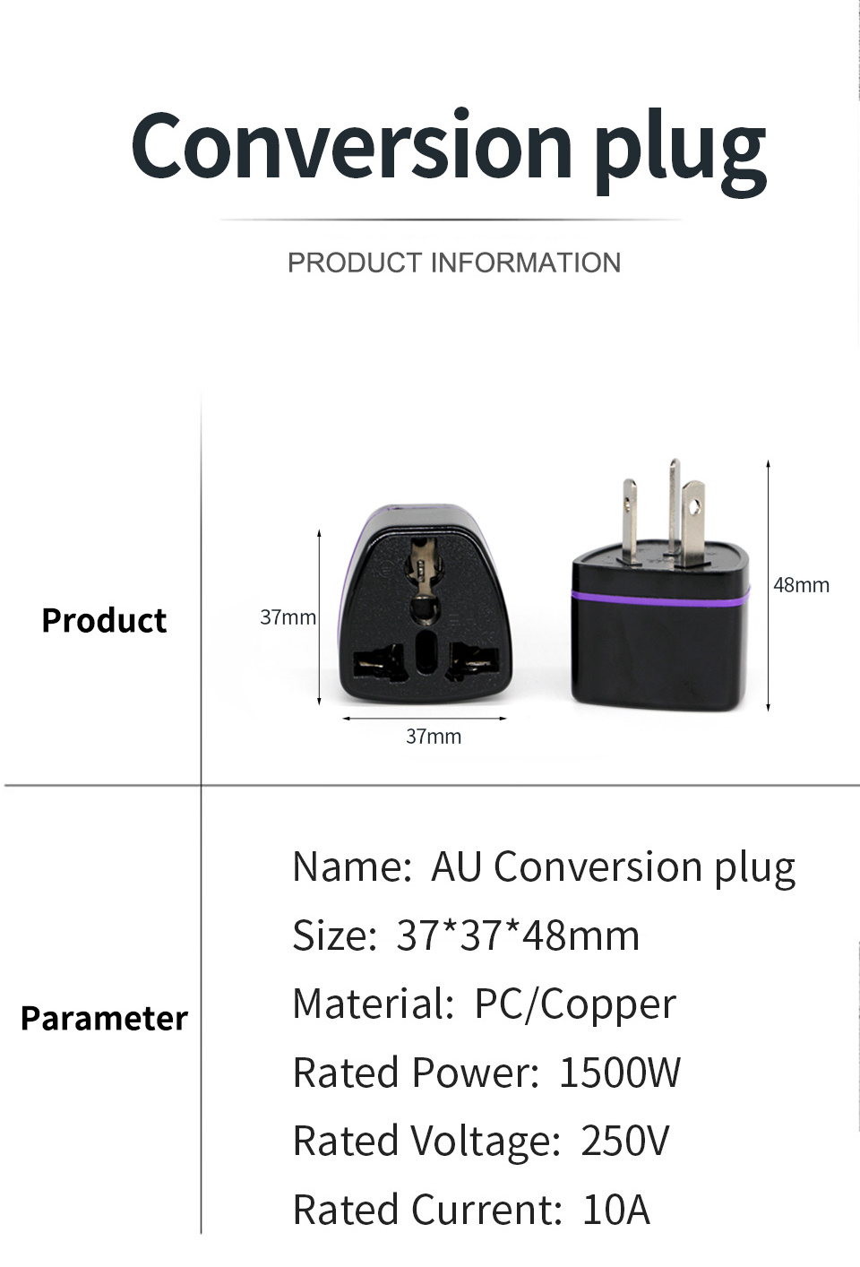 EU US UK To AU Power Plug Adapters Australia New Zealand Argentina Travel Adapter Electrical Plug Converter AC 250V Wall Socket