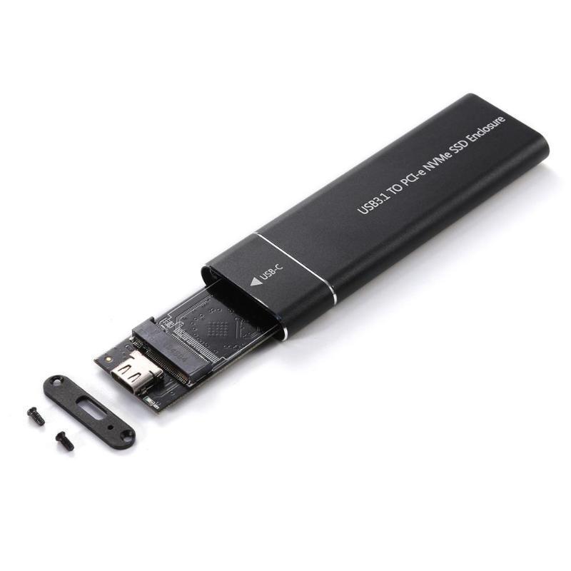 SB3.1 to m.2 NVME SSD box 10Gbps PCI to type C disk box USB3.1 Gen2 10Gbps External Ssd Enclosure Pcie Nvme M2 Ssd M2 Nvme box