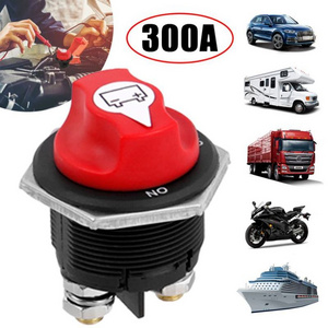 300A/200A/100A/50A Car Battery Switch Rotary Disconnect Power Cut Off Disconnecter Isolator For Auto Truck Motorcycle Boat