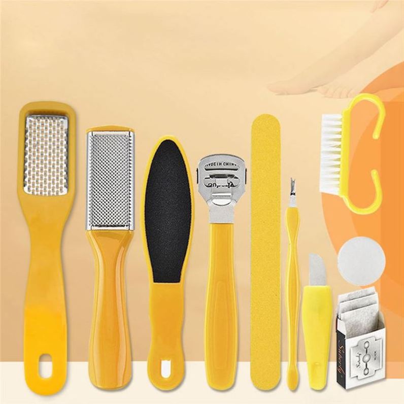 8/10/20Pcs Pedicure Tool Foot Care Tool for Feet Heels Toe Cuticle Kit File Set Dead Hard Skin Callus Remover Scraper Beauty