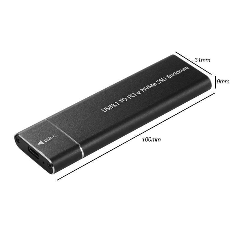 SB3.1 to m.2 NVME SSD box 10Gbps PCI to type C disk box USB3.1 Gen2 10Gbps External Ssd Enclosure Pcie Nvme M2 Ssd M2 Nvme box