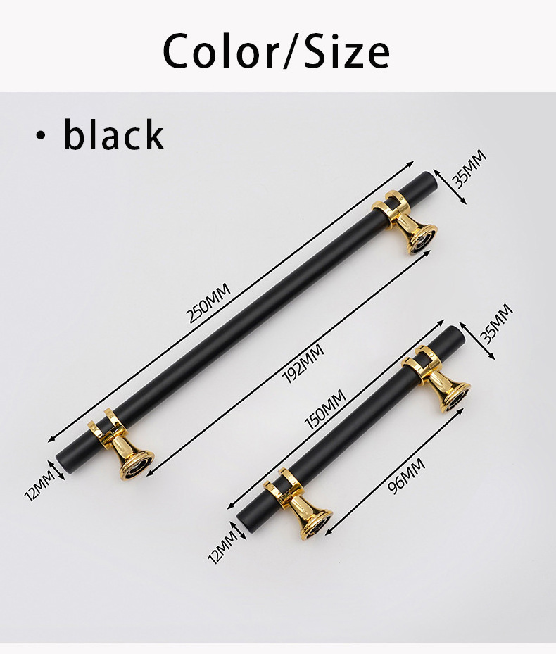 JAYA Door T Kitchen Handles Knobs Cabinet Handles Furniture Handle Hardware 2022 Gold Metal Modern Hollow Drawer Fashion Black