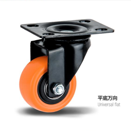 PVC Casters Gold Diamond Wheel With Brake Screw Movable Chair Shelf Furniture Universal Wheel Caster