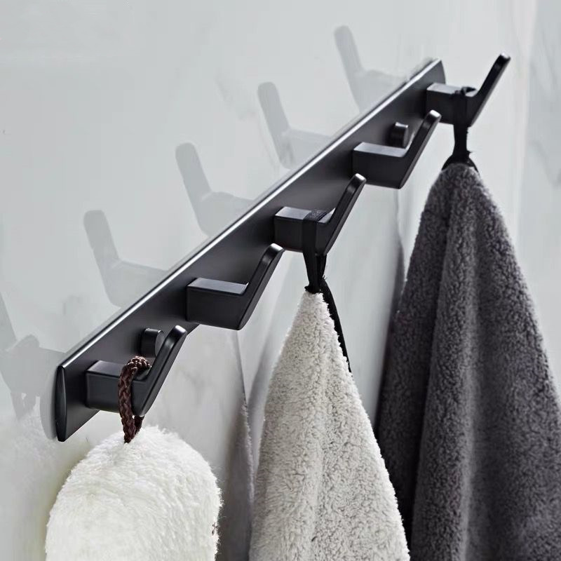 Hook Wall Black Gold Bathroom Coat Hooks Cast Iron Organizing Rack With Hooks