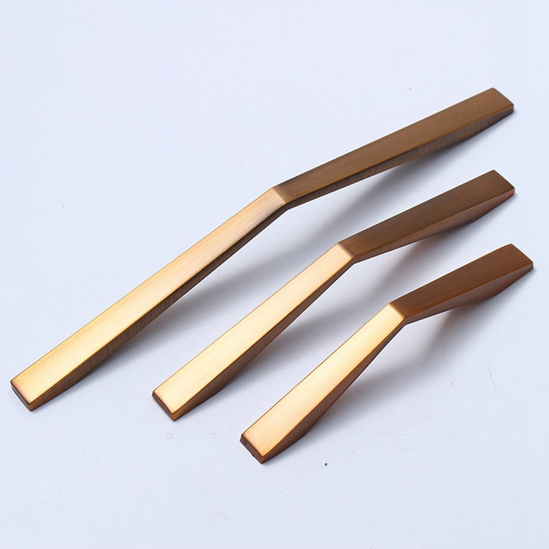 Cabinet Door Arc Handle European-style Wardrobe Handle Furniture Hardware PP Bag Zinc Alloy Modern Kitchen Hardware Acceptable