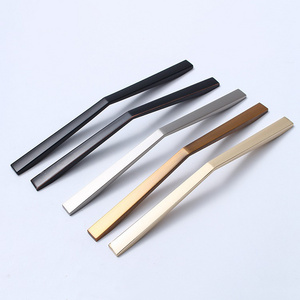 Cabinet Door Arc Handle European-style Wardrobe Handle Furniture Hardware PP Bag Zinc Alloy Modern Kitchen Hardware Acceptable