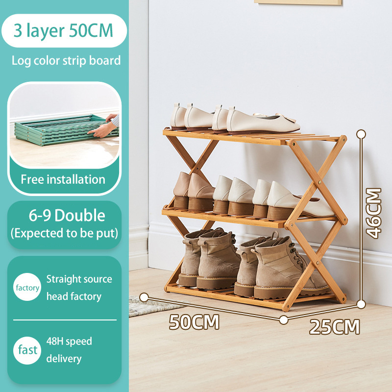 JAYA Foldable Shoe Rack for Entryways Shoe Organizer for Livingroom Wholesale Bamboo Home Furniture baby wardrobe plastic Modern