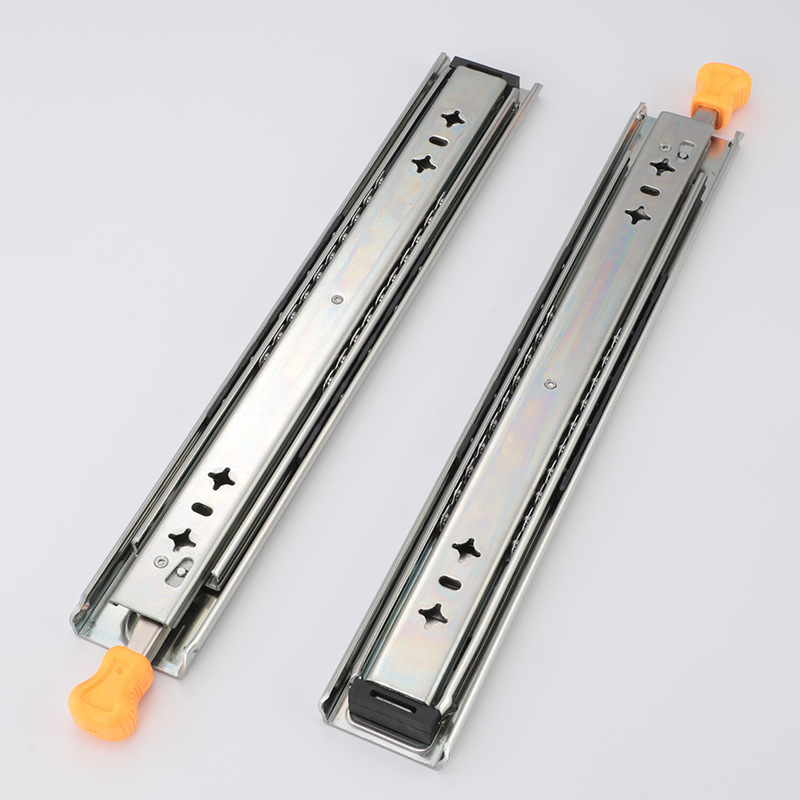 Heavy Duty Drawer Slides Locking Full Extension Ball Bearing Drawer Rail Side Mounted 120kg Load Industrial Slides