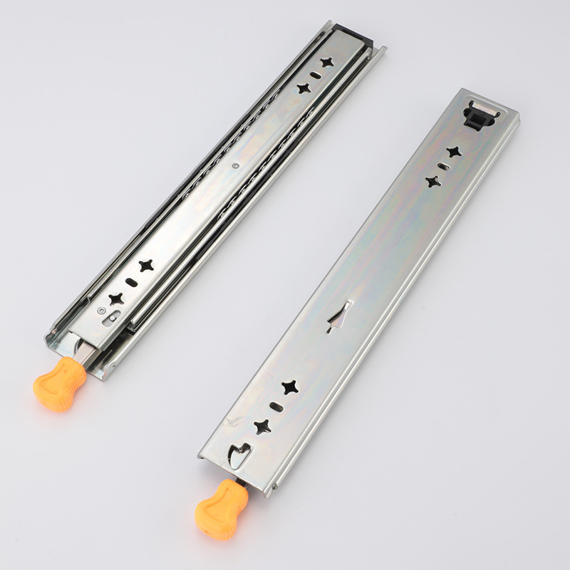 Heavy Duty Drawer Slides Locking Full Extension Ball Bearing Drawer Rail Side Mounted 120kg Load Industrial Slides