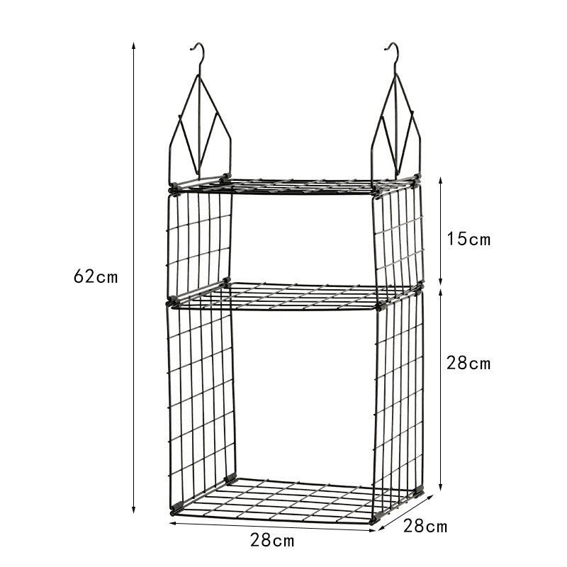 Chemailon Metal Wire Hanging Closet Organizer: adjustable height 5-shelf storage for wardrobe clothing