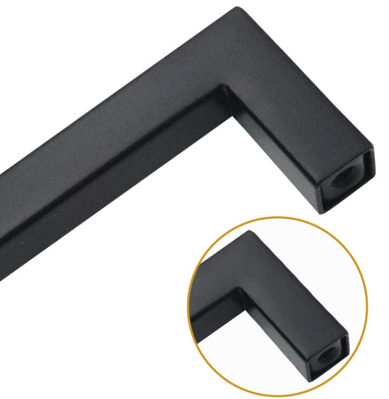 JAYA 3-15inch Black Cabinet Handles Stainless Steel Square Closet Drawer Cupboard Pulls Bathroom door knob Furniture Kitchen