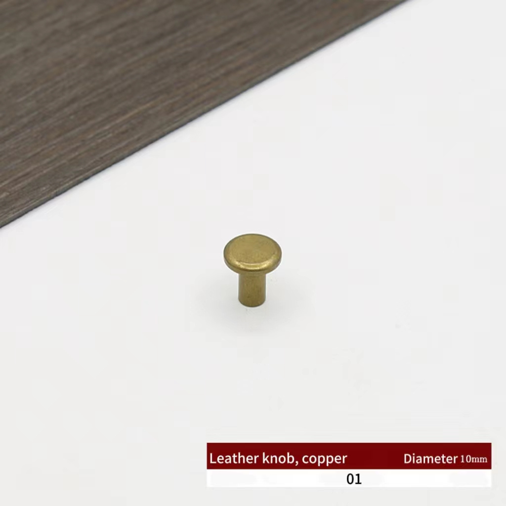 JAYA  Leather knob Furniture Single Hole Pull Handles accessory For Doors Cabinets Cupboards Drawer door knob