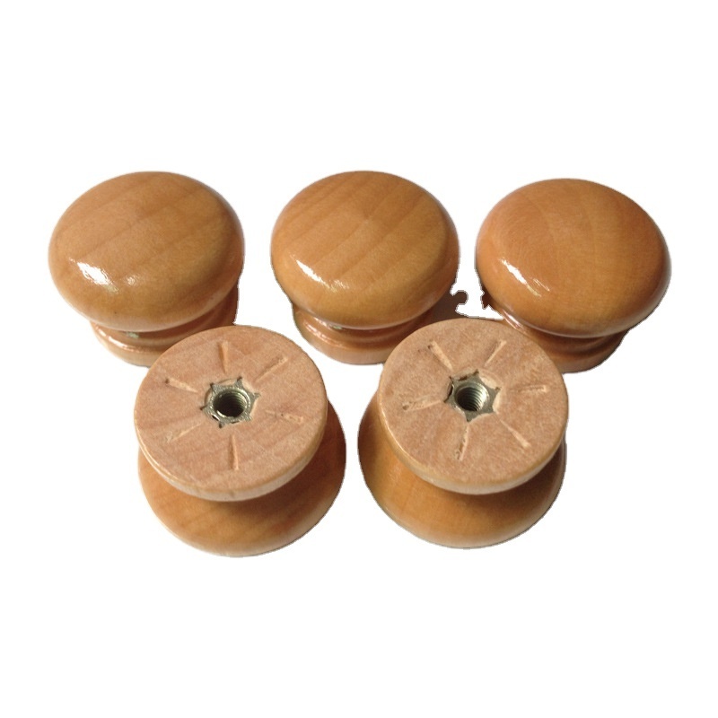 Furniture Handle Door Drawer Wood Knobs Round Wooden Drawer Furniture Cabinet Knobs door knob