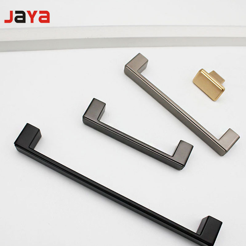 JAYA  Modern minimalist cabinet large wardrobe shoe cabinet door handle zinc alloy European drawer black single hole handle