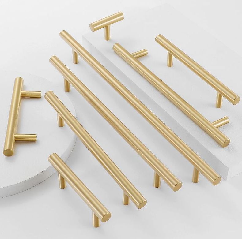 2023 Brass Knurling Cabinet Pulls Cabinet Pulls Kitchen Cupboard Drawer Gold Hardware Handles