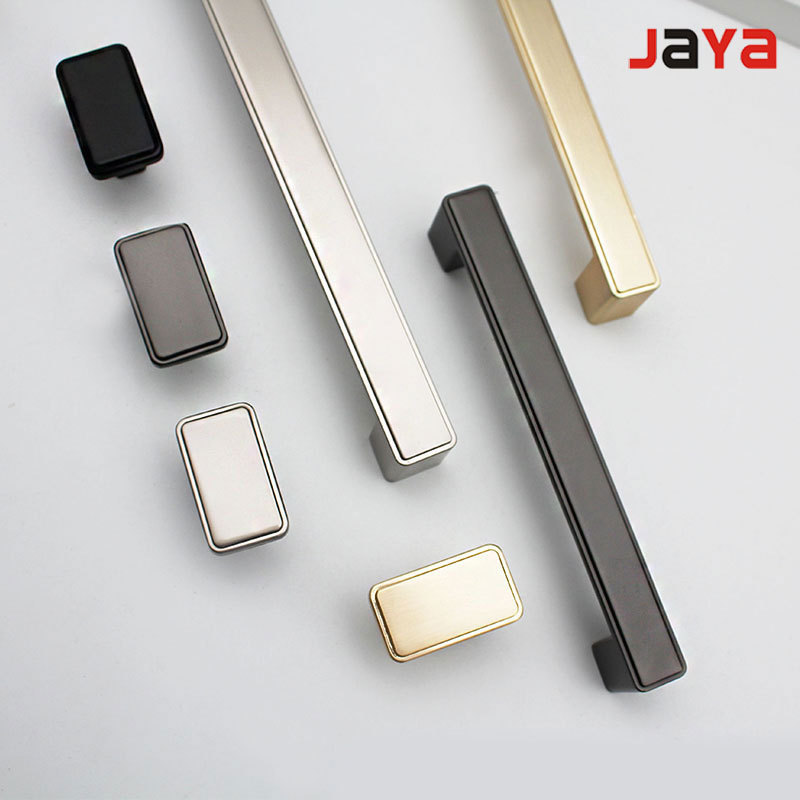 JAYA  Modern minimalist cabinet large wardrobe shoe cabinet door handle zinc alloy European drawer black single hole handle