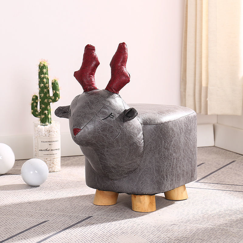 Animal Series Footrest sofa Kids Footstool Animal Shoe Change Stool Carton Chair For Kids