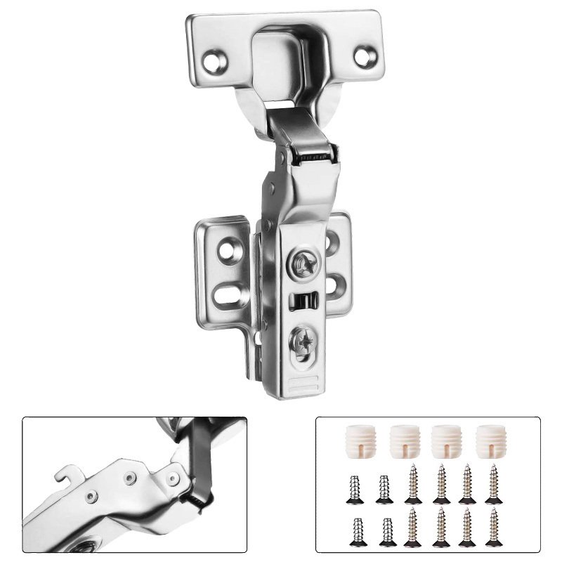 Full Overlay Soft Close Cabinet Hinges for Kitchen Cabinets 105 Frameless Concealed Cabinet Door Hinge 3 Way Adjustable Hinge