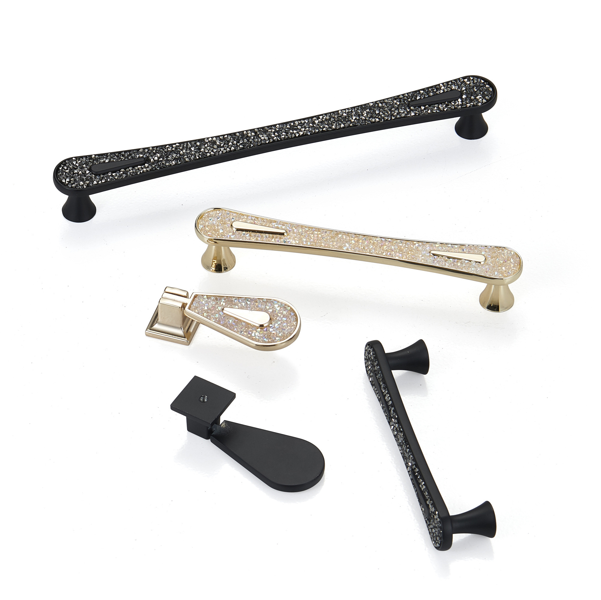 Wholesale Furniture Door Drawer Kitchen Door Handles Zinc Home Black And White Cabinet Pull Drawer Handle For Aluminum Door knob