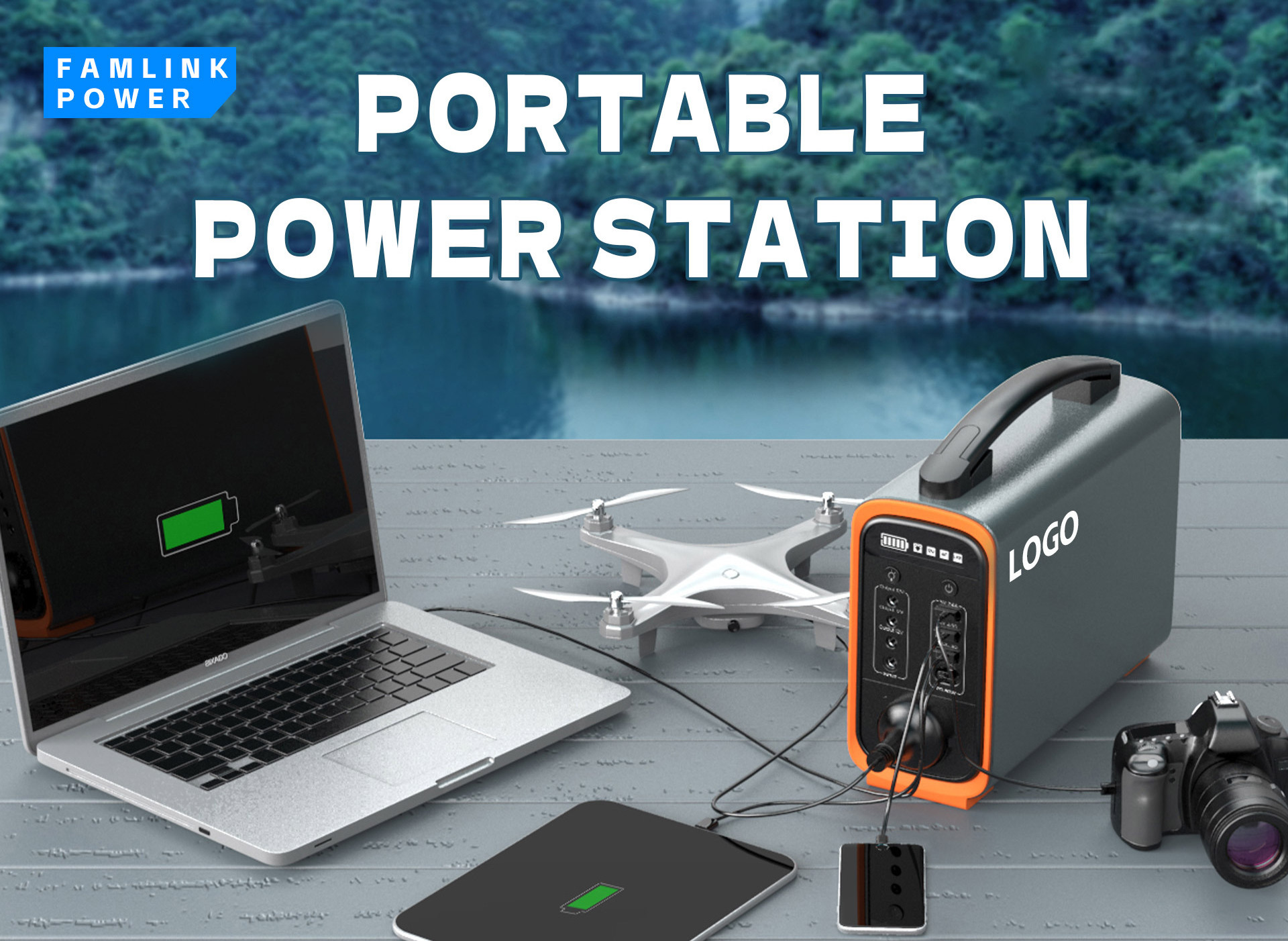 Portable Solar Generator Lifepo4 Power Energy System 336000mah Battery Portable Power Station With Solar Panels