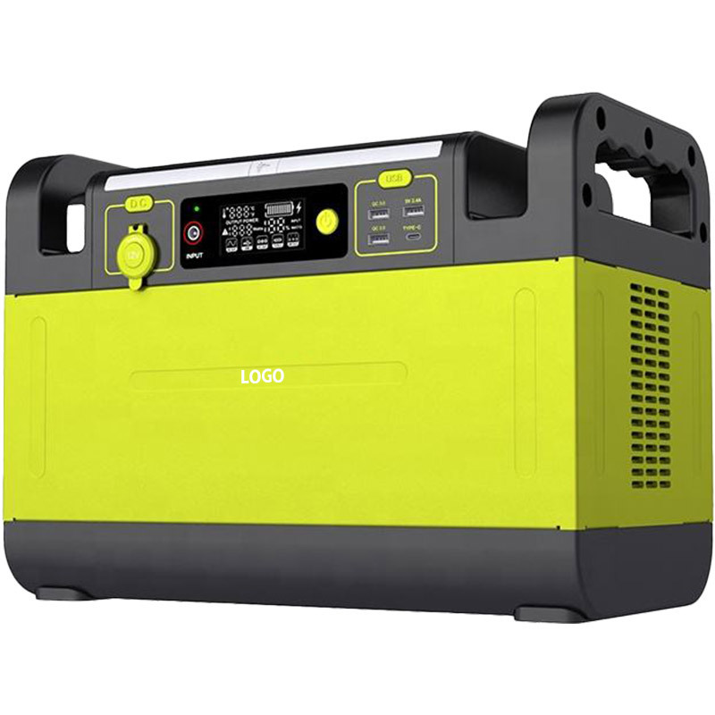 1500 Watt Lithium Portable Power Station Solar Rechargeable Generator Electric Power Station Solar Generators For Home Use