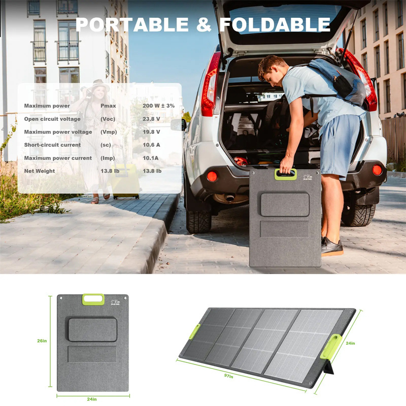 Waterproof portable foldable solar panel kit 100w 120w 160w 200w 240w 300w 400w charger for outdoor camping