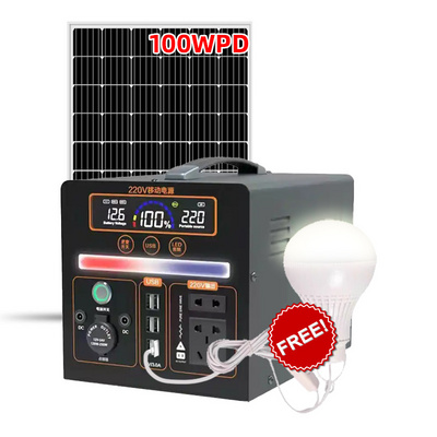 Solar Generator 1000w 2000w 220v Portable Power Bank Lithium Battery 1000w portable power supply With Solar Panels