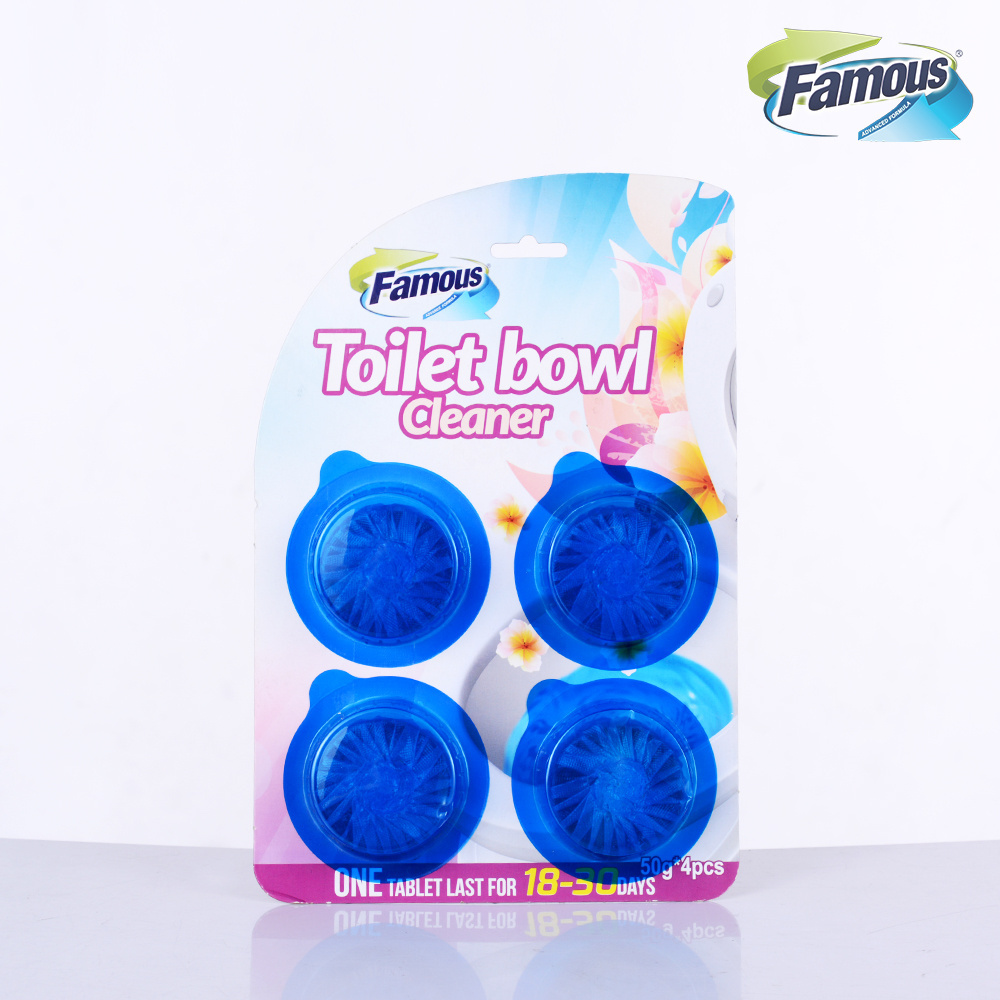 Toilet Bowl Cleaner Toilet Cleaning Tablet with Private Label wholesale blue solid bubble block toilet bowl cleaner