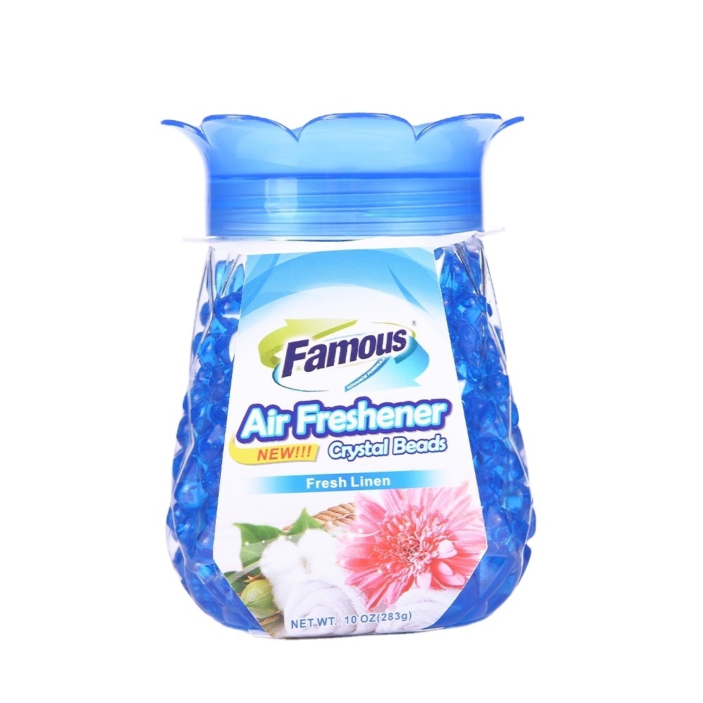 Fresh Linen Smells Begone Odor Eliminator Gel Beads Air Freshener for Toilet