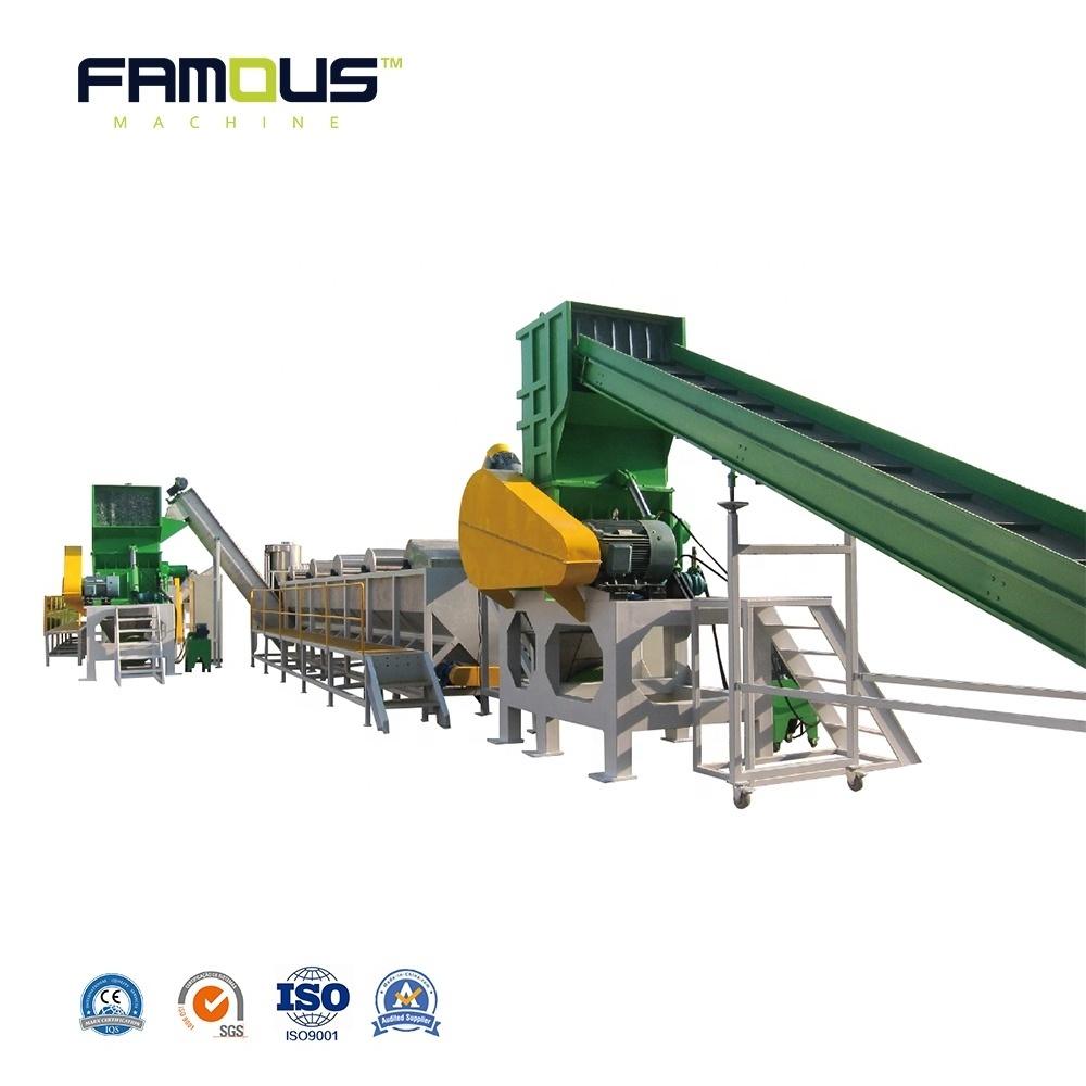 Automatic Waste Scrap Hard Plastic LDPE HDPE PP PE Bags Film Recycle Washing Line Equipment Machine Price For Sale