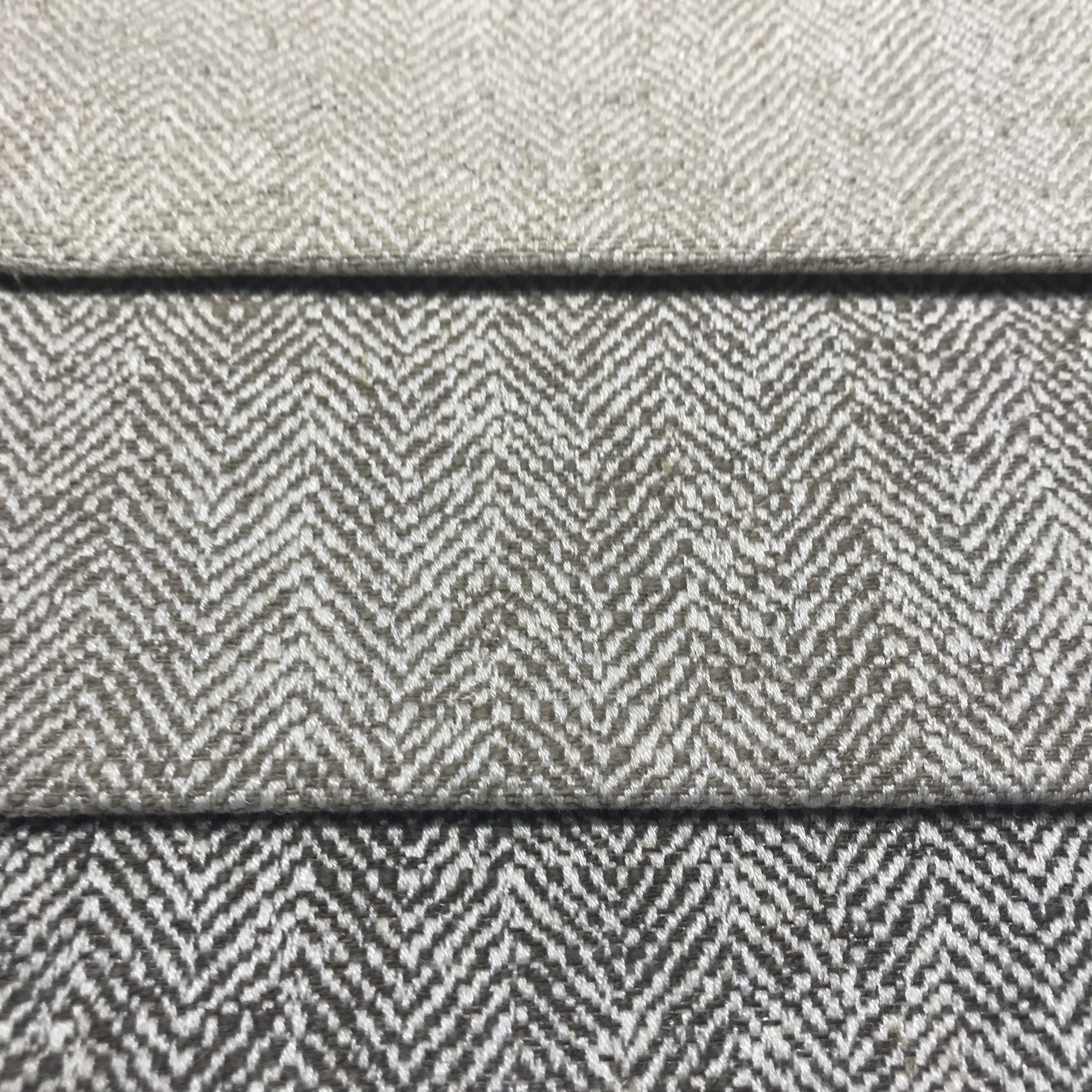 Luxury polyester linen polyester blend yarn dyed herringbone fabric for cushions furniture