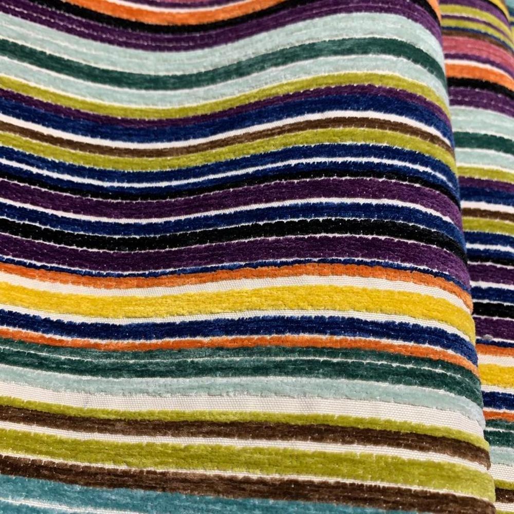 High quality modern design home deco fabric yarn dyed striped jacquard chenille upholstery fabric for lounge sofa chair