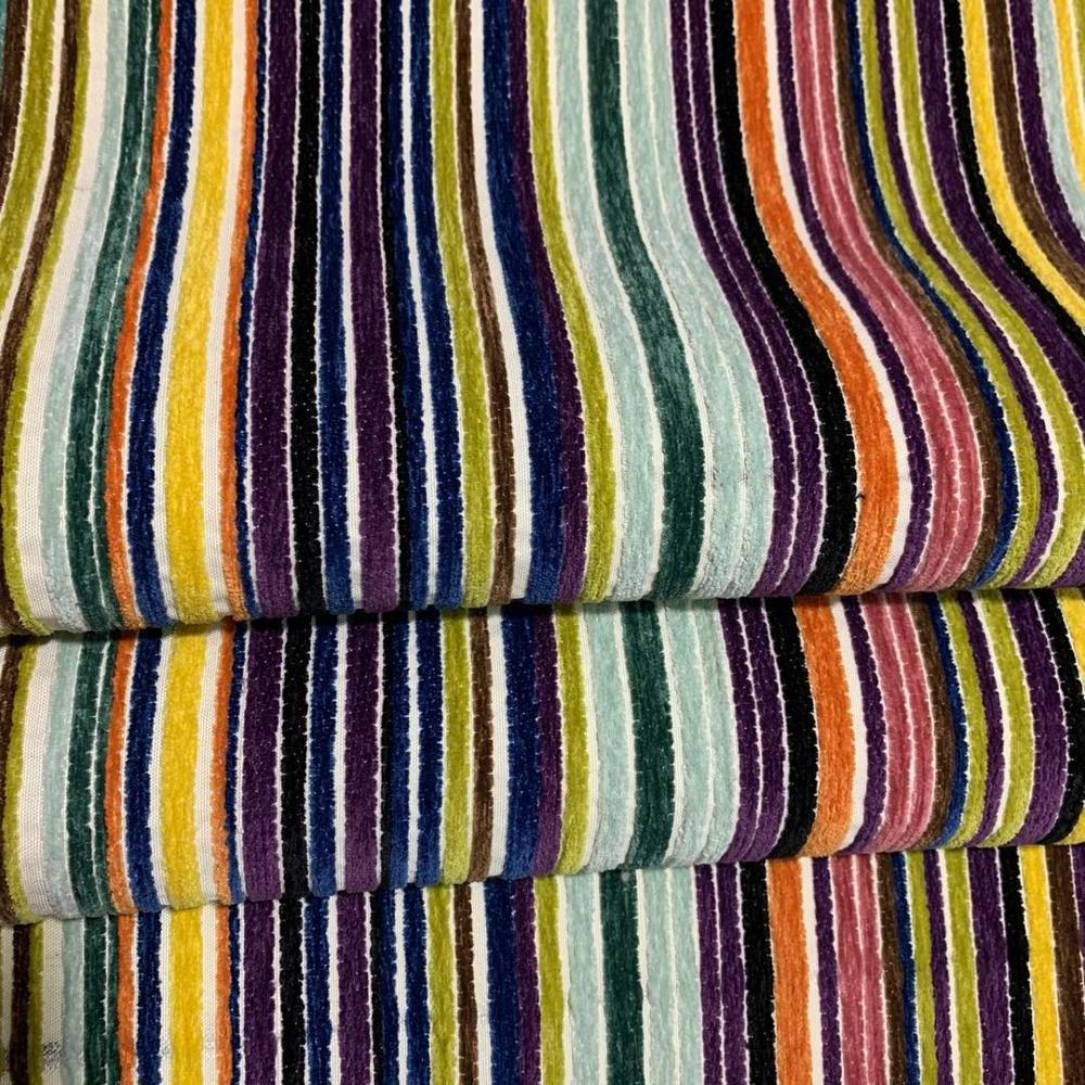 High quality modern design home deco fabric yarn dyed striped jacquard chenille upholstery fabric for lounge sofa chair