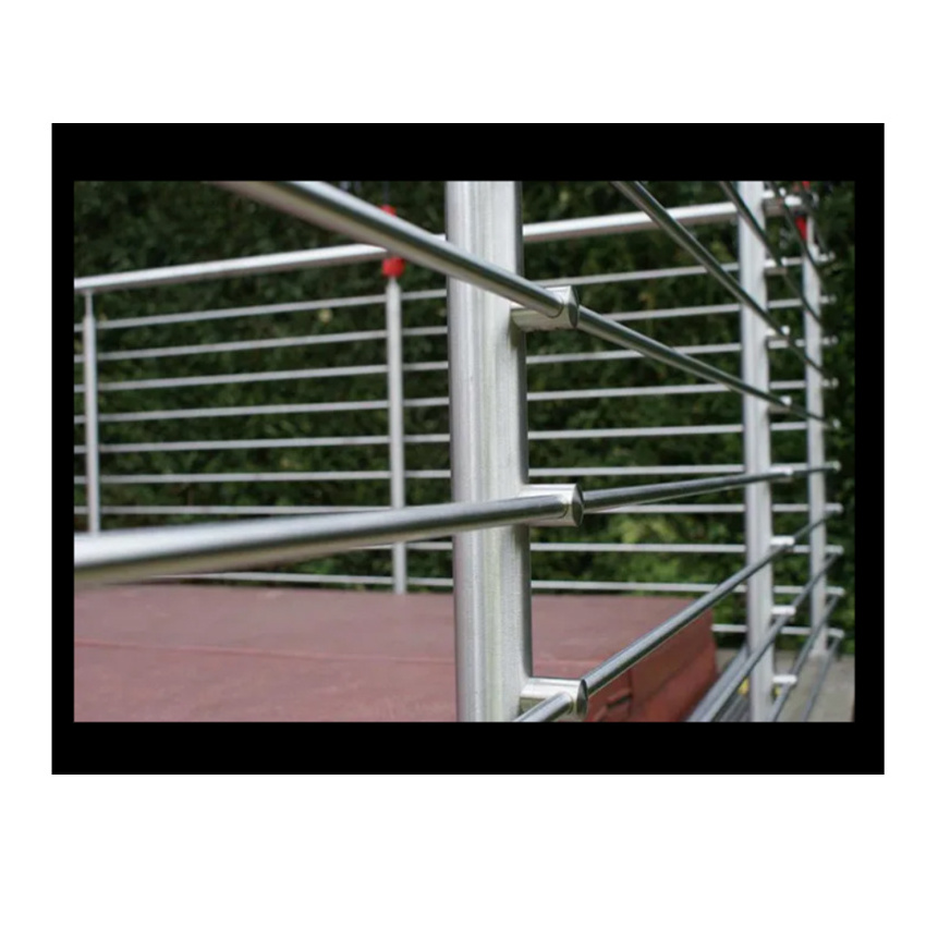 Excellent View In Stock Stainless 316 2205 Square Frameless Glass Spigot Balustrade Glass Railing