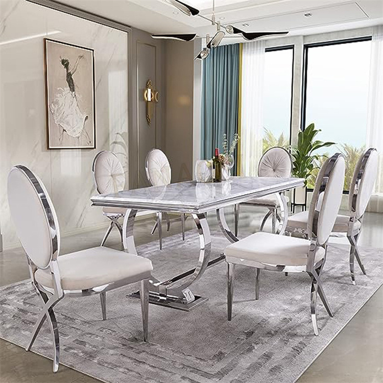 Foshan hotel furniture luxury kitchen furniture legs dinning table set 8 chairs dining room furniture